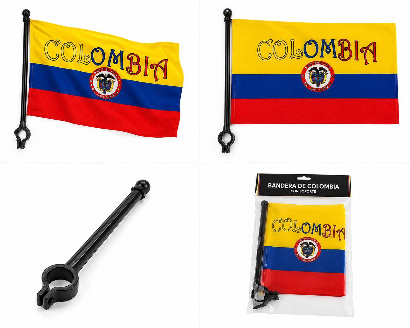 Bandera Colombia para moto