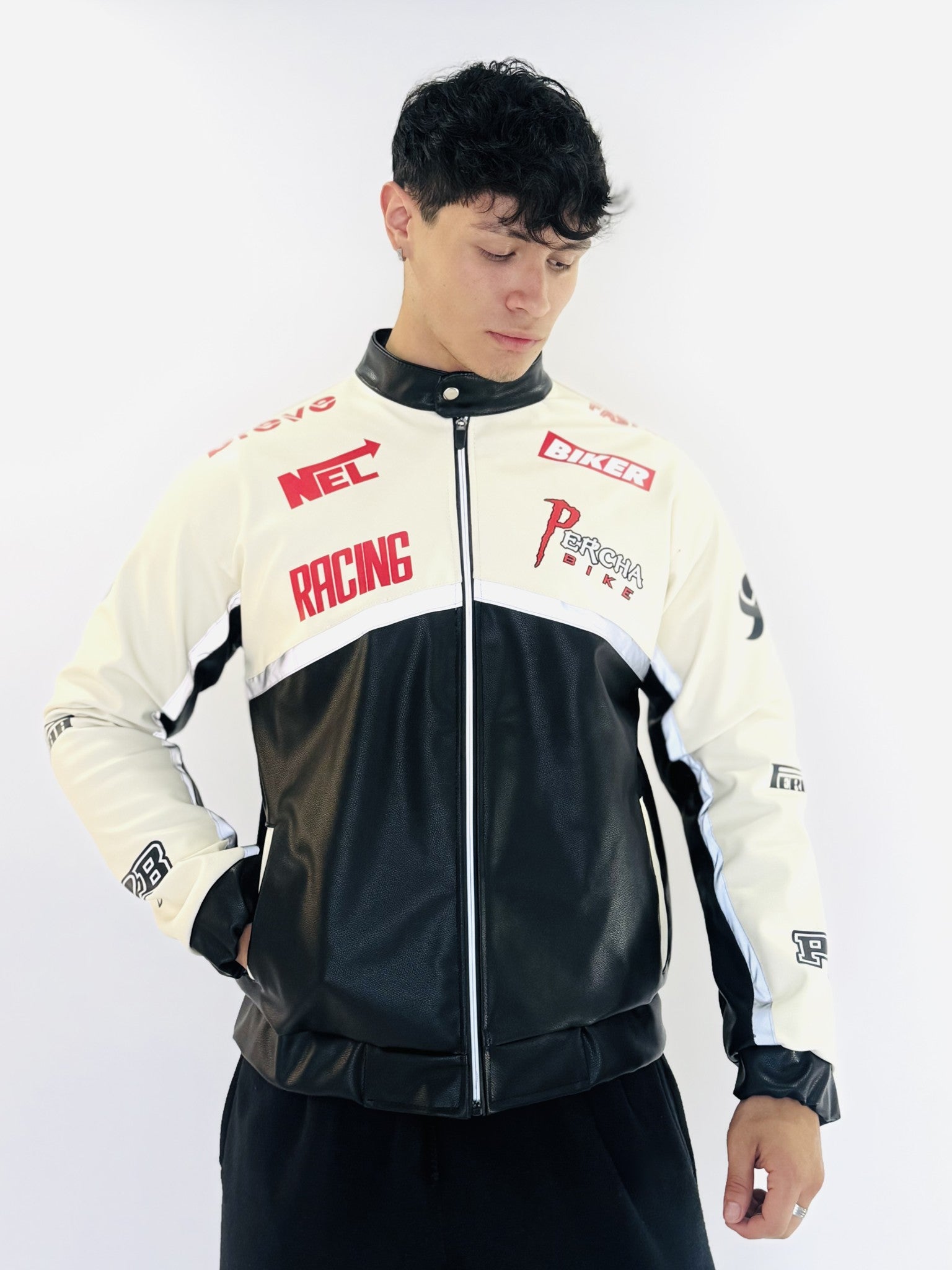Chaqueta Racing Clásica Roja Fuego